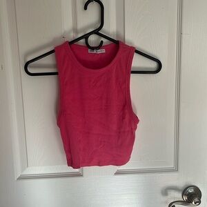 Pink Zara top sleeveless cute